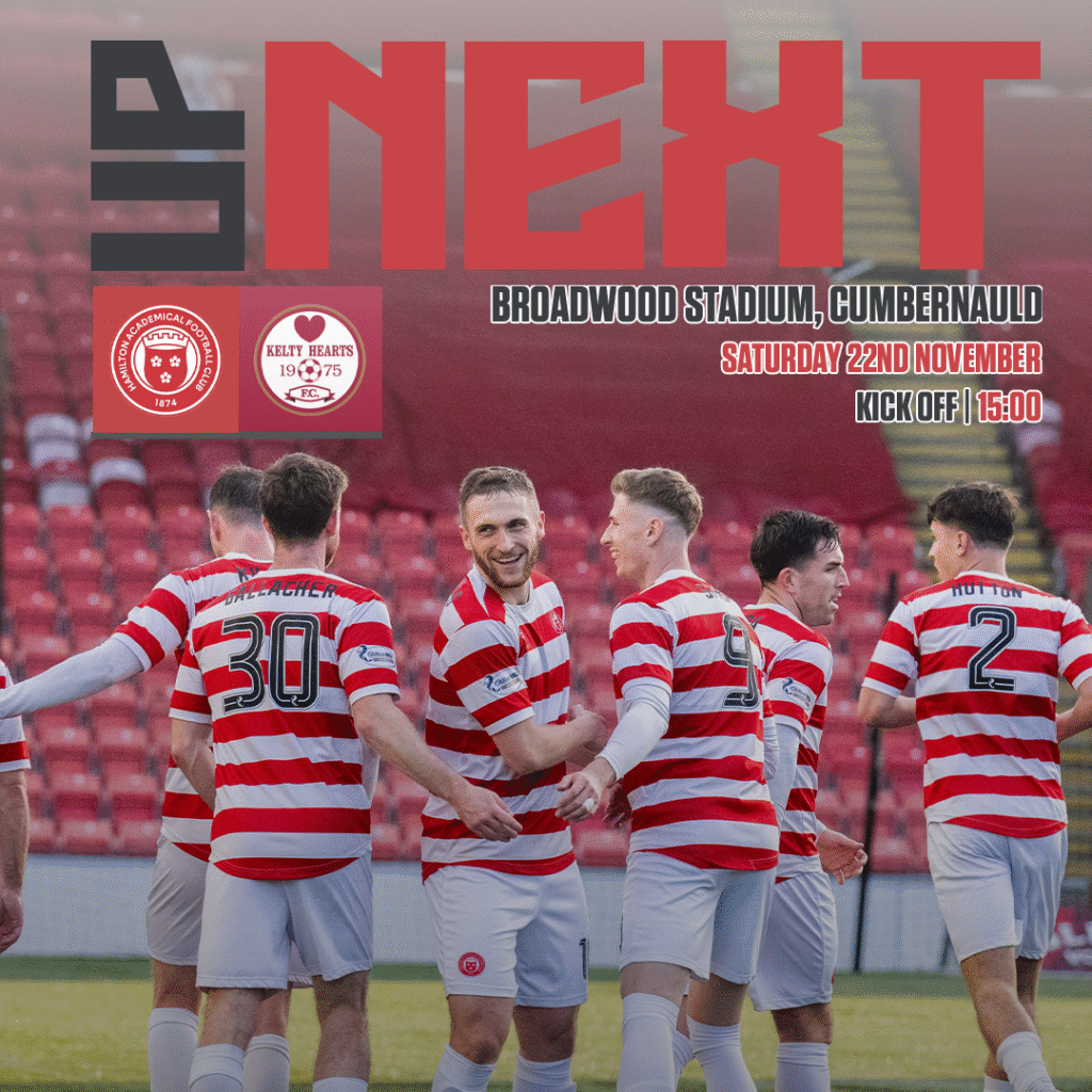 Hamilton Accies v Kelty Hearts | 22/11/25