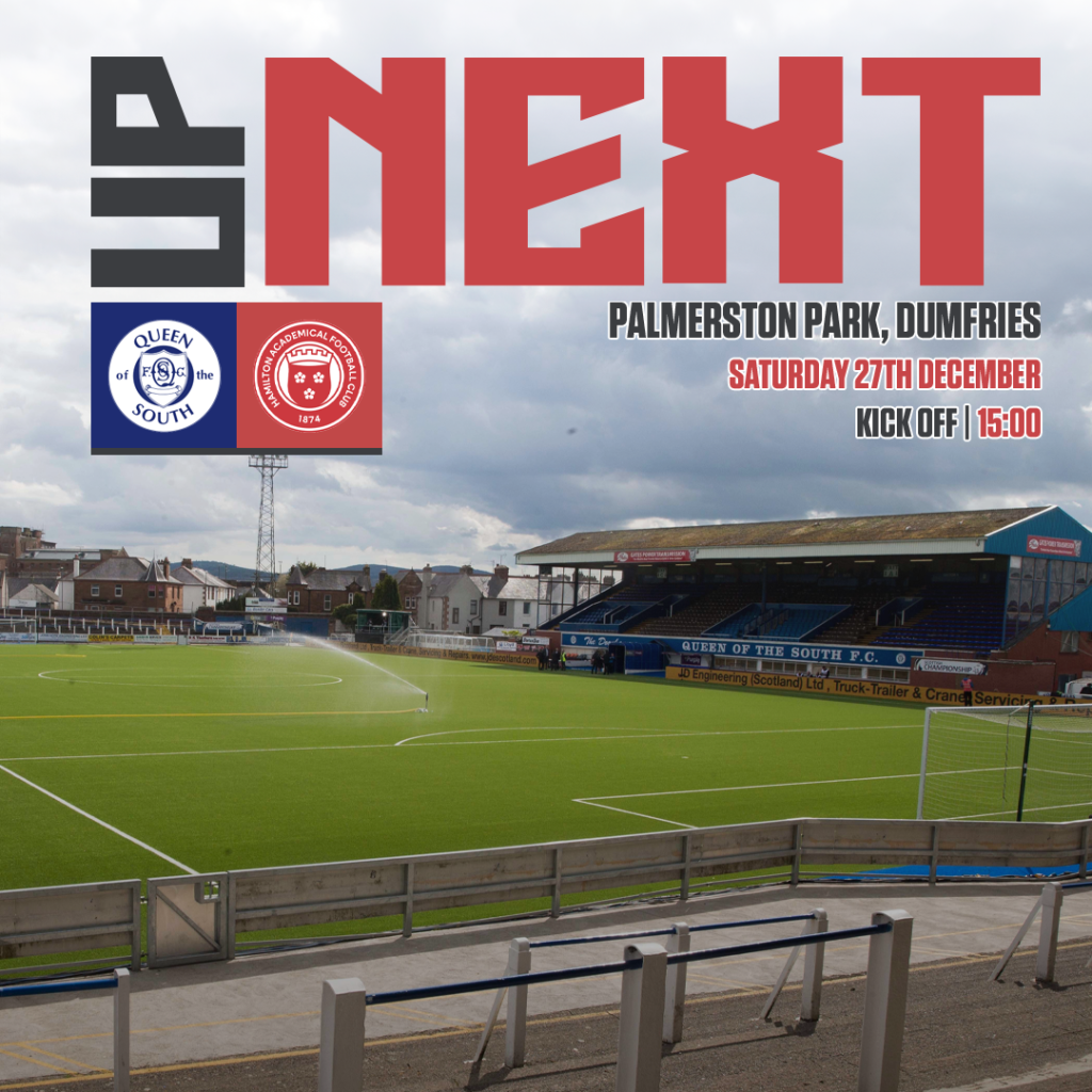 Queen Of The South v Hamilton Accies | 27/12/25
